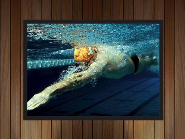 Quadro Decorativo Natação Esporte Com Moldura G01 - 2