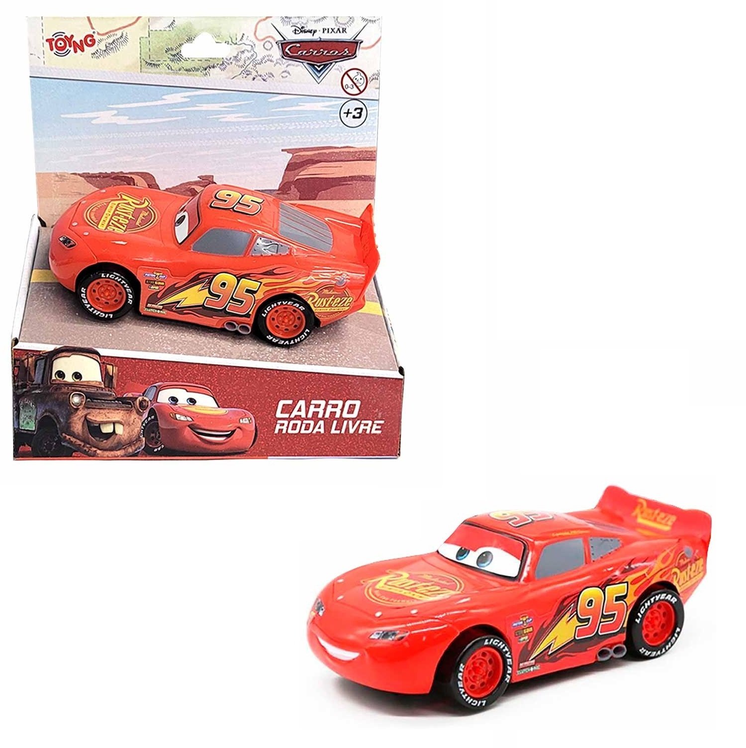Carrinho Brinquedo 13cm Roda Livre Filme Os Carros Disney Pixar:relâmpago Mcqueen