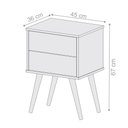 Ver imagem 3 de Conjunto de Mesa de Cabeceira Brisa da Riviera 2 Gavetas