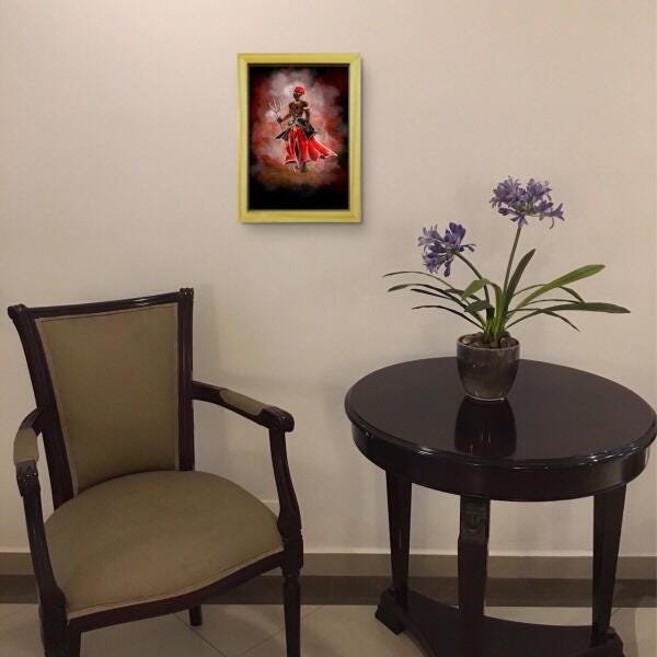 Quadro Orixá Exú Umbanda E Candomblé - 2