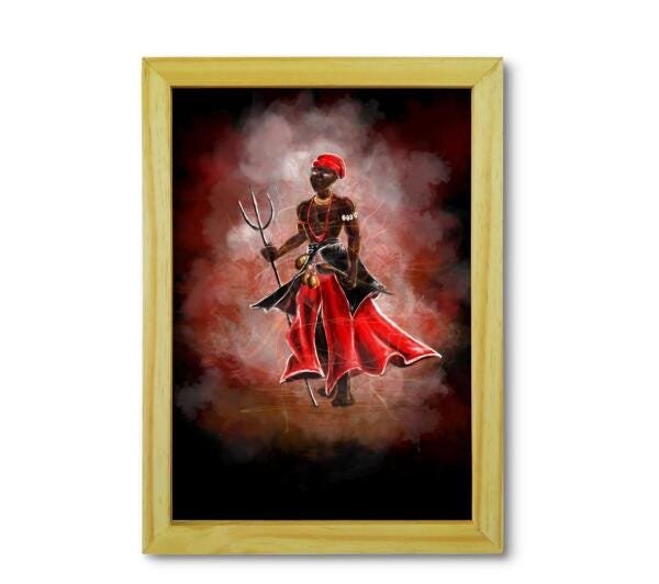 Quadro Orixá Exú Umbanda E Candomblé - 1