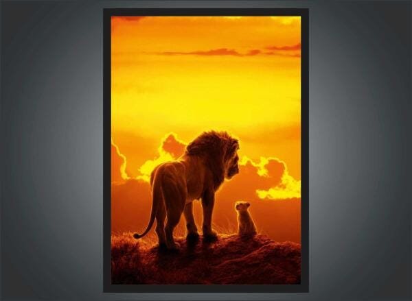Quadro O Rei Leão Cinema Filmes Com Moldura G02 - 2