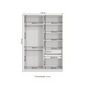 Ver imagem 2 de Guarda Roupa 2 Portas de Correr 158cm N537 Kappesberg - Branco/macadâmia