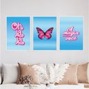 Ver imagem 2 de Kit 3 Quadros Ohlala- a Magia Está em Você 45x34cm - com Vidro:madeira Preta