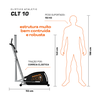 Elíptico Athletic CLT 10 8 Níveis Magnéticos Suporta 150kg Design Funcional Braços Articulados para  - 4
