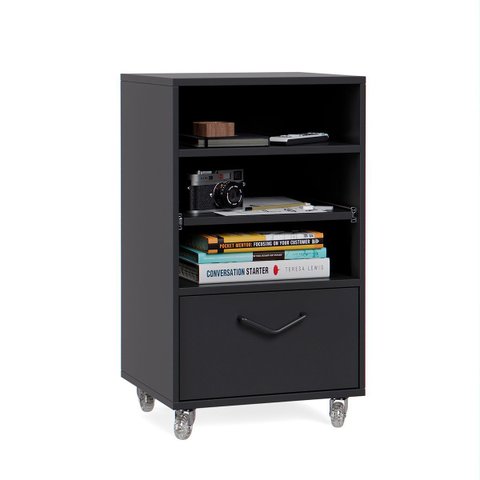 Mini Organizador Multiuso Steel 1 Gaveta e Rodizios