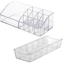 Ver imagem 1 de Kit Organizador de Maquiagem Acrílico e Colmeia de Gavetas G Multiuso