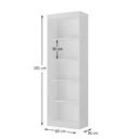 Ver imagem 3 de Estante para Livros 4 Prateleiras HO-2905 Home Office Hecol