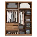 Ver imagem 3 de Guarda Roupa Casal 4 Portas e 3 Gavetas Grécia - Amêndola Touch
