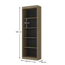 Ver imagem 3 de Estante Livreiro 4 Prateleiras Ho-2905 Home Office Hecol