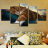 Quadros Decorativos Gatinho De Estimaçao Animais 5 Peças - 1