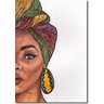 Quadro Decorativo Mulher Africana 1 Peça - 1