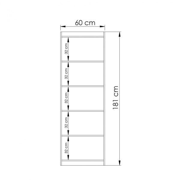 Estante Livreiro 2 Portas Ho-2906 Home Office Hecol - 3