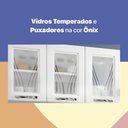 Ver imagem 4 de Armário de Cozinha de Aço Aéreo Triplo 120cm Clara Multimóveis CR6144 Branco