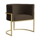 Ver imagem 2 de Kit 02 Poltronas Luana Veludo Cores - DS Estofados - Marrom