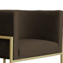 Ver imagem 5 de Kit 02 Poltronas Luana Veludo Cores - DS Estofados - Marrom