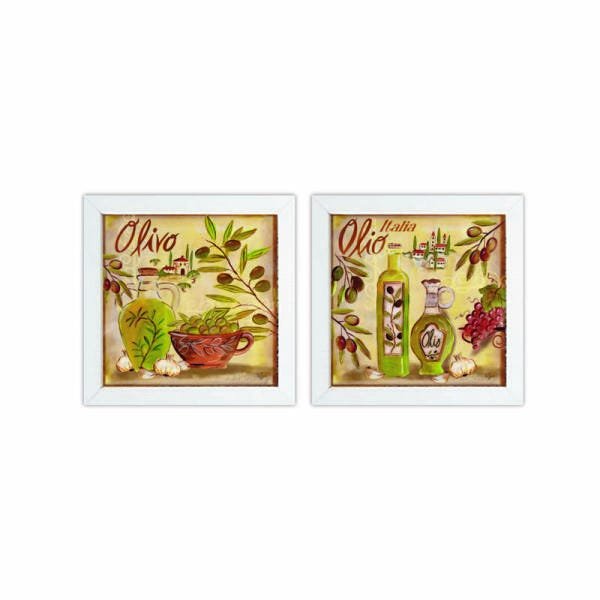 Kit 2 Quadros Madame Capricho Decorar Cozinha e Restaurante 23cm - 1