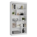 Ver imagem 2 de Estante de Livros 93CMX181CM 4 Prateleiras Home Office Espresso Móveis Branco