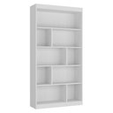 Ver imagem 3 de Estante de Livros 93CMX181CM 4 Prateleiras Home Office Espresso Móveis Branco
