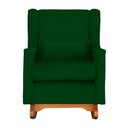 Ver imagem 3 de Poltrona Amamentação Balanço Aurora Suede Verde - Lm Decor