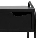 Ver imagem 7 de Mesa de Cabeceira Compacta com Gaveta em Metal Leck Preto