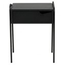 Ver imagem 6 de Mesa de Cabeceira Compacta com Gaveta em Metal Leck Preto