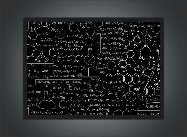 Quadro Farmácia Ciências Laboratório Química Com Moldura 8 - 2