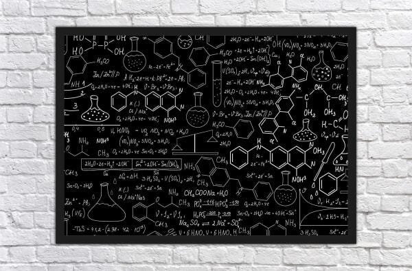 Quadro Farmácia Ciências Laboratório Química Com Moldura 8 - 3
