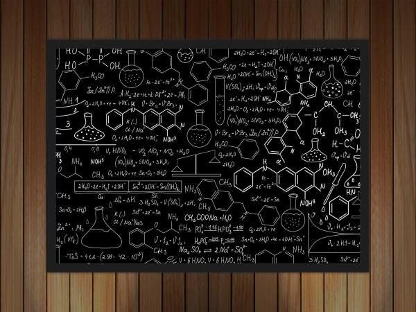 Quadro Farmácia Ciências Laboratório Química Com Moldura 8 - 4
