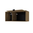 Ver imagem 2 de Armário Aéreo com Nicho e Porta Basculante 35x80x35cm Wlnp80 Vermont Oak - Preto
