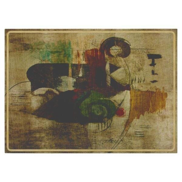 Quadro Trenddecor Abstrato08 Borda Vazada 75X50Cm - 1