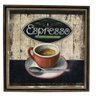 Quadro Linho Antique Café Expresso 70X70X3Cm - 1