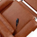 Ver imagem 2 de Poltrona do Papai Reclinável Sala de Cinema Barcelona Elétrica Usb Pu Caramelo