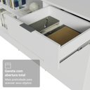 Ver imagem 4 de Penteadeira em L MDDR01003209 Moderno 1 Gaveta MDP 257cm Branco