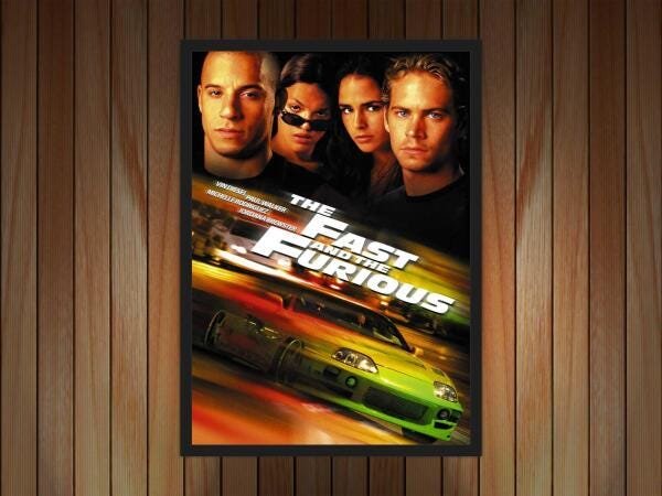 Quadro Velozes Furiosos Cinema Filmes Com Moldura G01 - 4