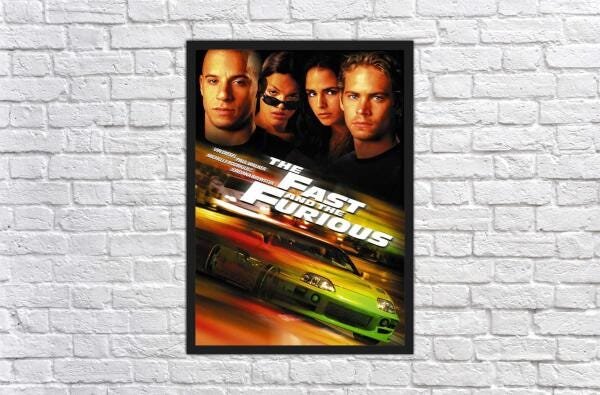 Quadro Velozes Furiosos Cinema Filmes Com Moldura G01 - 3