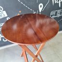 Ver imagem 3 de kit 2 Mesa Bistrô Dobrável de Madeira Luiz Cor:Imbuia