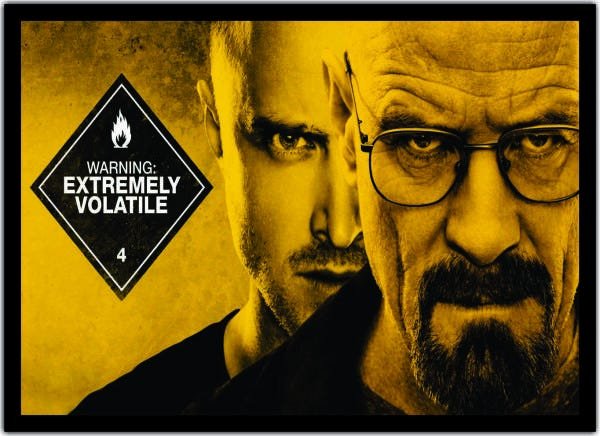 Quadro Decorativo Breaking Bad Cinema Filmes com Moldura G10 - 1