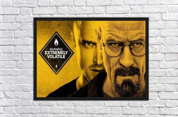 Quadro Decorativo Breaking Bad Cinema Filmes com Moldura G10 - 2