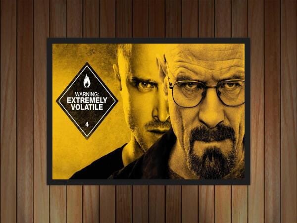 Quadro Decorativo Breaking Bad Cinema Filmes com Moldura G10 - 3