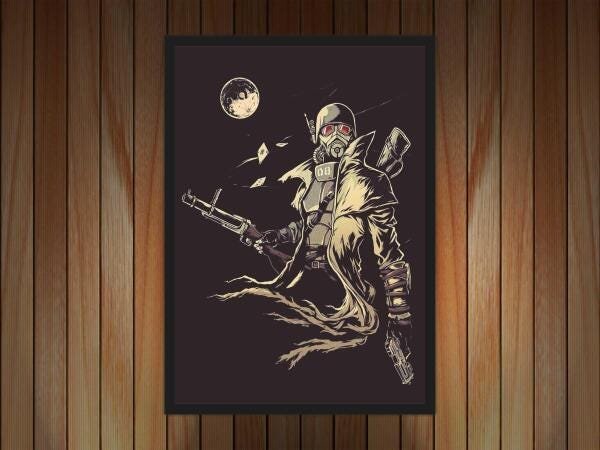 Quadro Decorativo Fallout Games Jogos Moldura Salas - 2