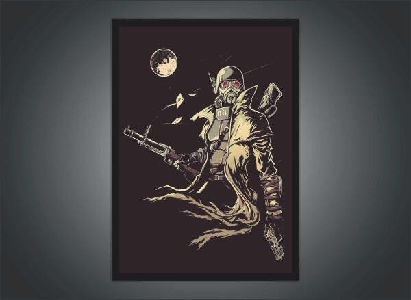 Quadro Decorativo Fallout Games Jogos Moldura Salas - 3