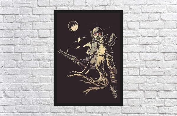 Quadro Decorativo Fallout Games Jogos Moldura Salas - 4