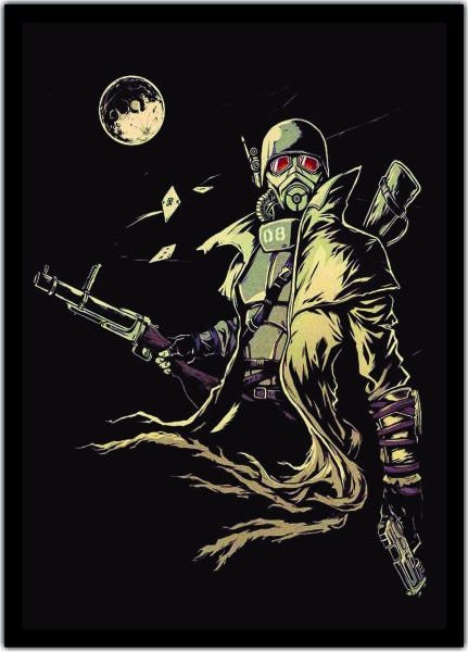 Quadro Decorativo Fallout Games Jogos Moldura Salas - 1