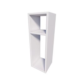 Mesa de Cabeceira Nicho Pequena 20x20x60cm Branco Quarto Sala:branco - 2