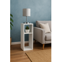 Ver imagem 4 de Mesa de Cabeceira Nicho Pequena 20x20x60cm Branco Quarto Sala:branco