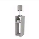 Ver imagem 1 de Mesa de Cabeceira Nicho Pequena 20x20x60cm Branco Quarto Sala:branco