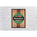 Ver imagem 2 de Quadro Decorativo Cerveja Heineken Rustico Bar Churrasco G02