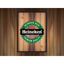 Ver imagem 3 de Quadro Decorativo Cerveja Heineken Rustico Bar Churrasco G02