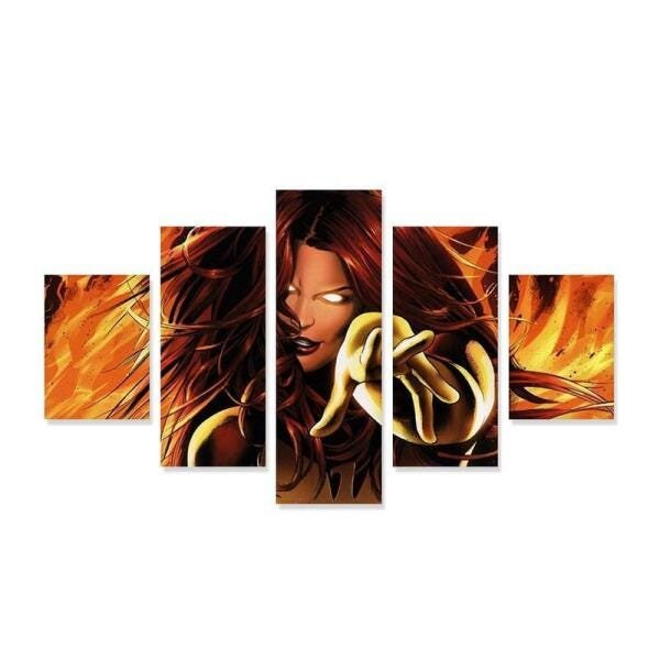 Quadro Fênix Negra Decorativo 160X80 - 1